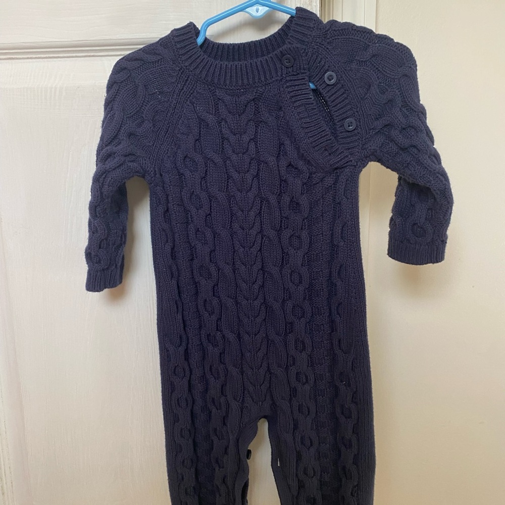 Baby boys boutique sweater romper